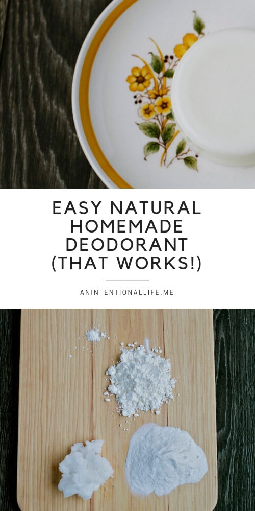 A super simple homemade natural deodorant recipe that actually works!