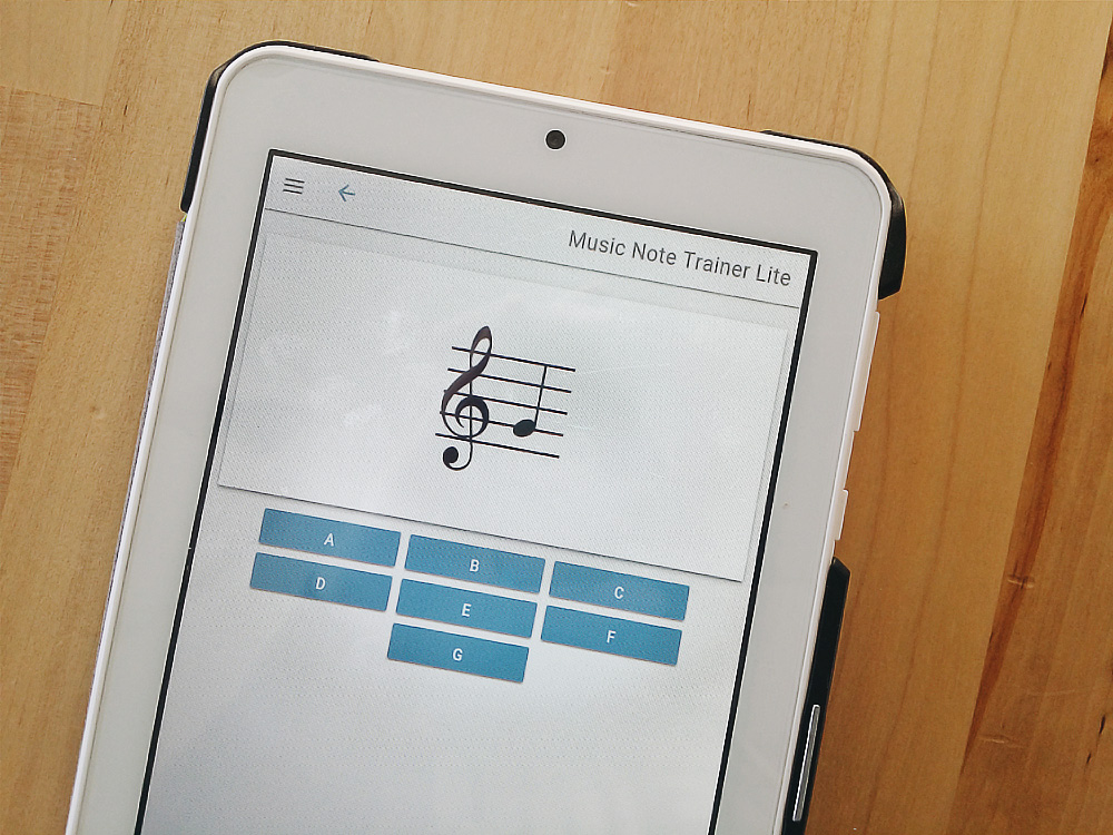 A great flashcard app for practicing your notes.
