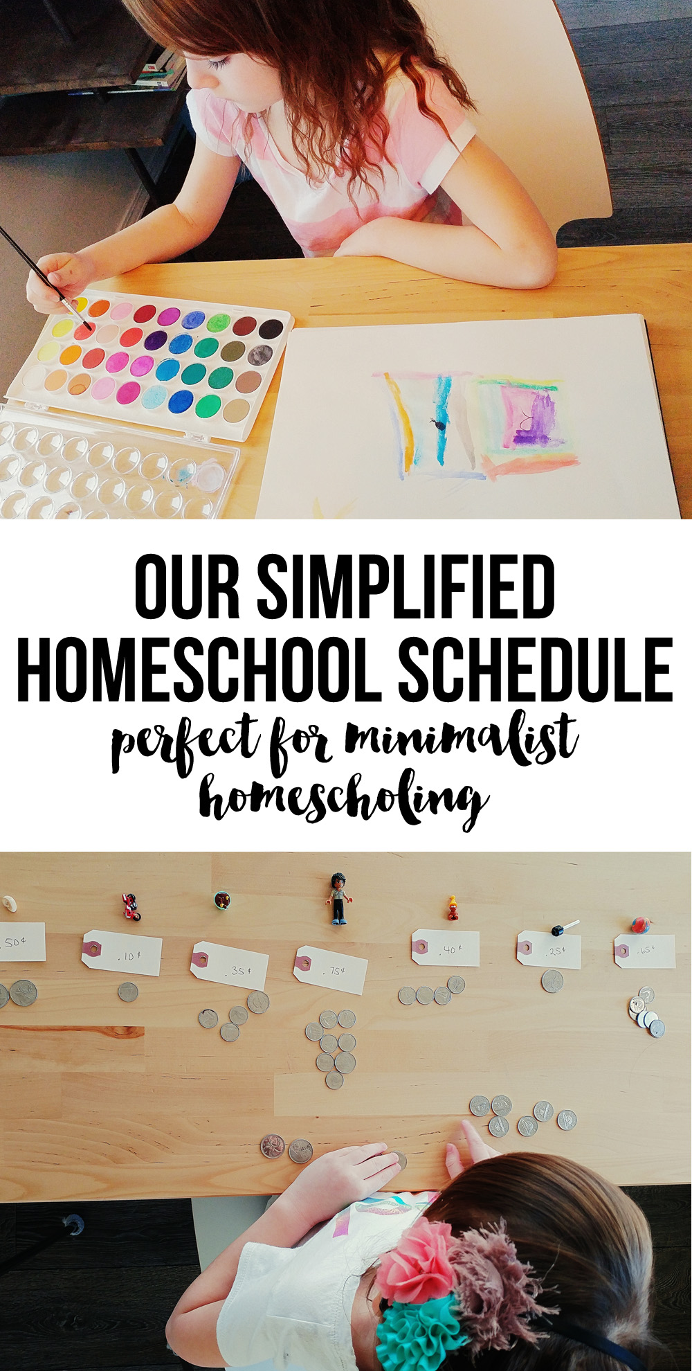 Our Simplified Weekly Homeschool Schedule - minimalist homeschooling