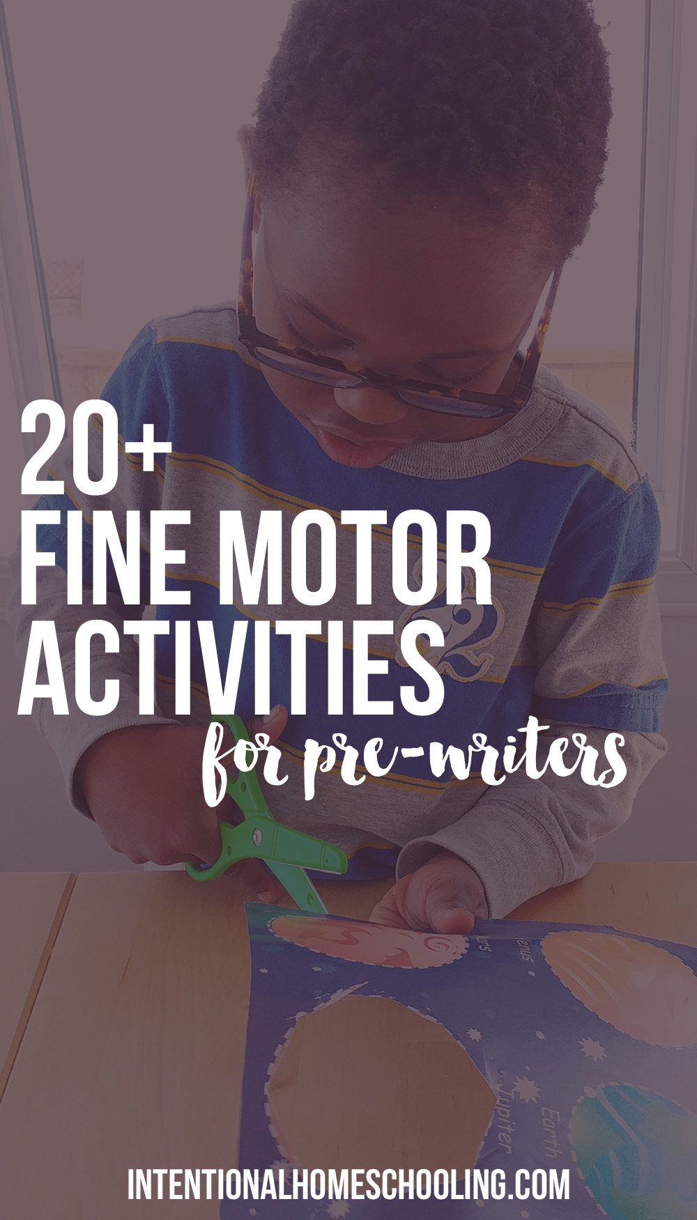 More than 20 activities to help develop fine motor skills in preschool pre-writers.