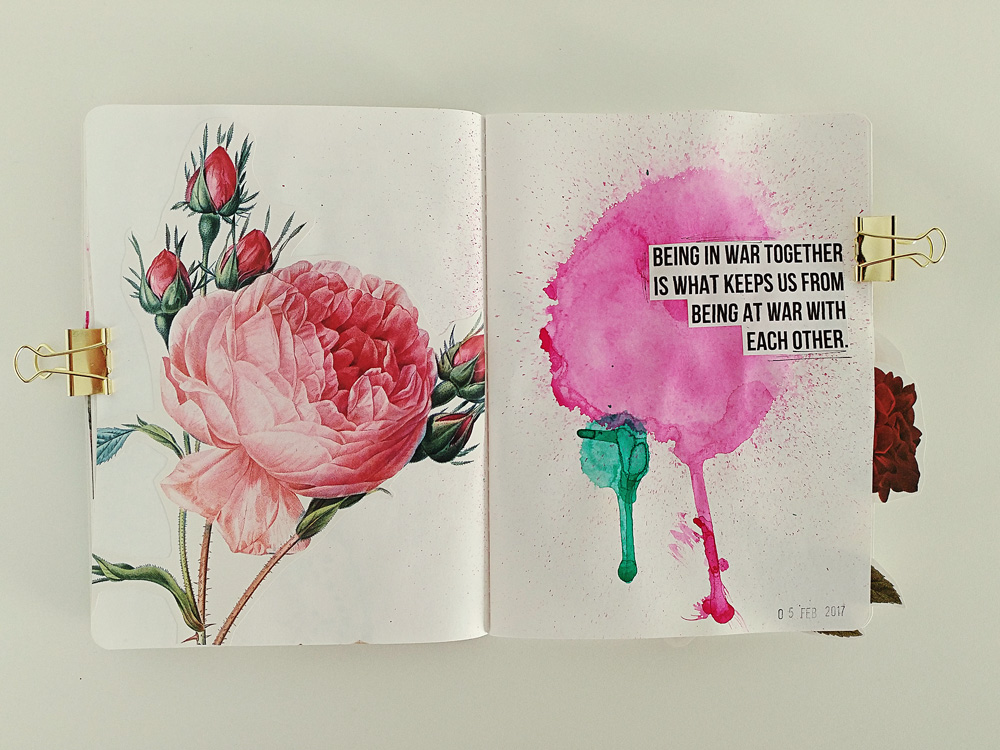 A Mixed Media Art Journal Flip Through