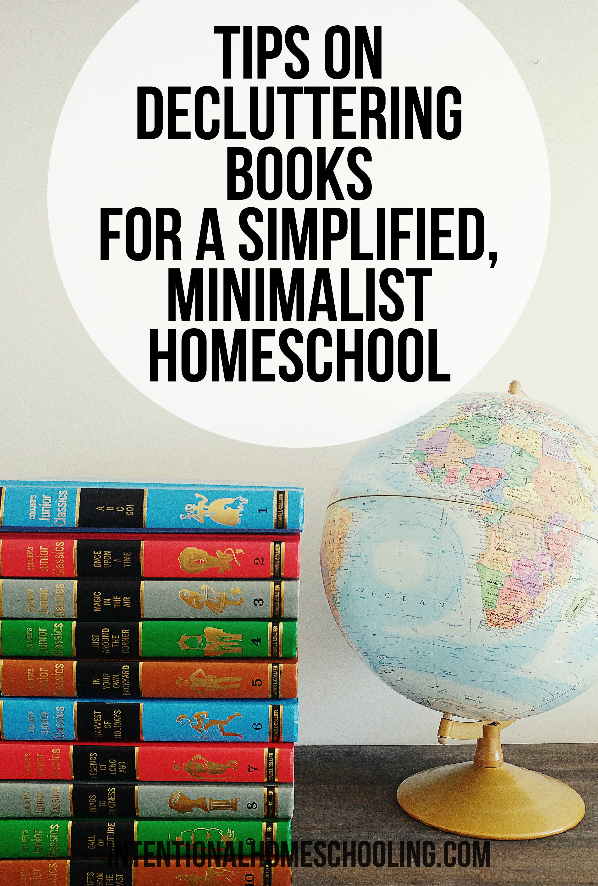 Tip on Decluttering Books for a more Simplified, Minimalist Homeschool