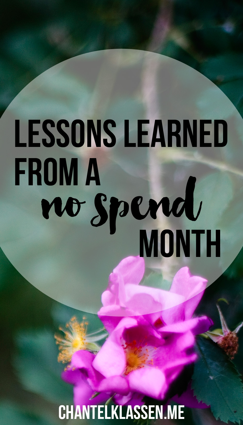 A No Spend Month