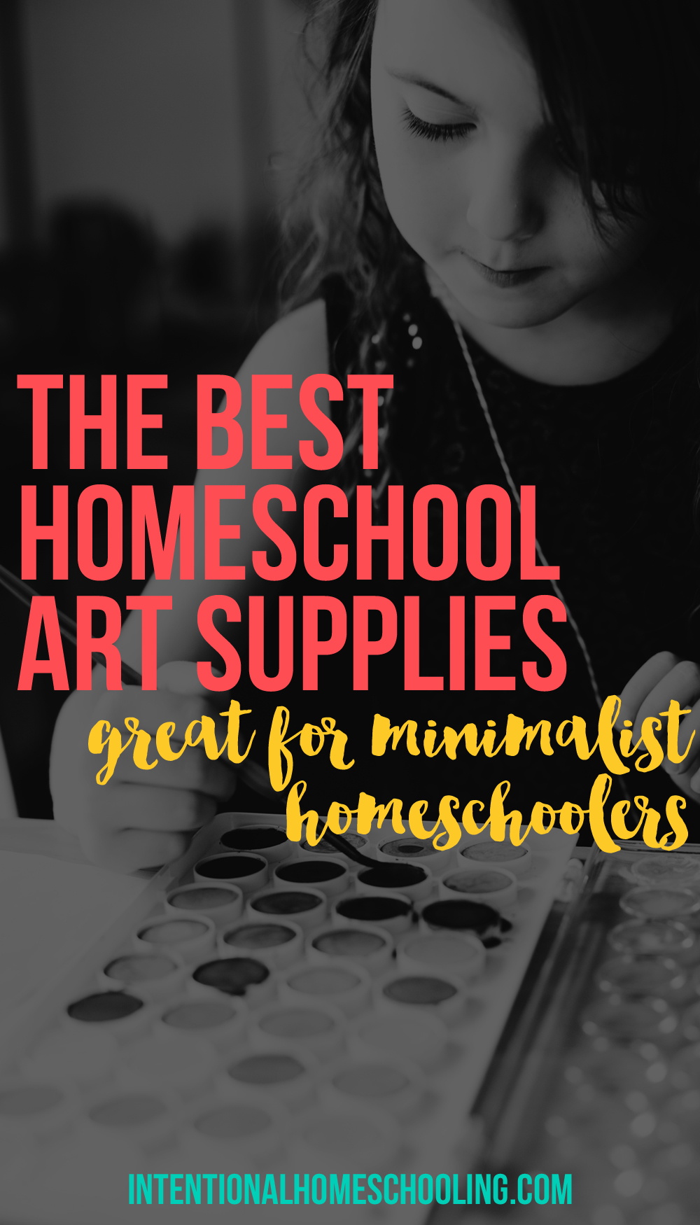 The Seven Best Homeschool Art Supplies - great for minimalist homeschooling