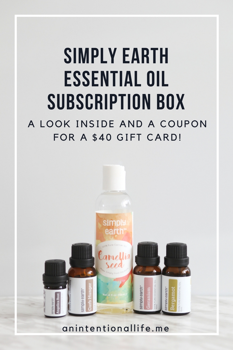 Simply Earth Essential OIl Subscription Box Review