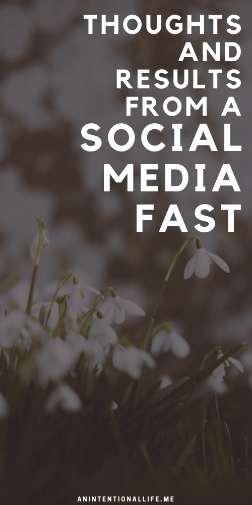 Thoughts on My Second Annual Social Media Fast