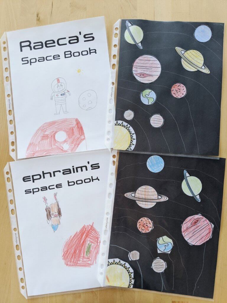 Our Homeschool Week in Review - Space Unit Resources Used