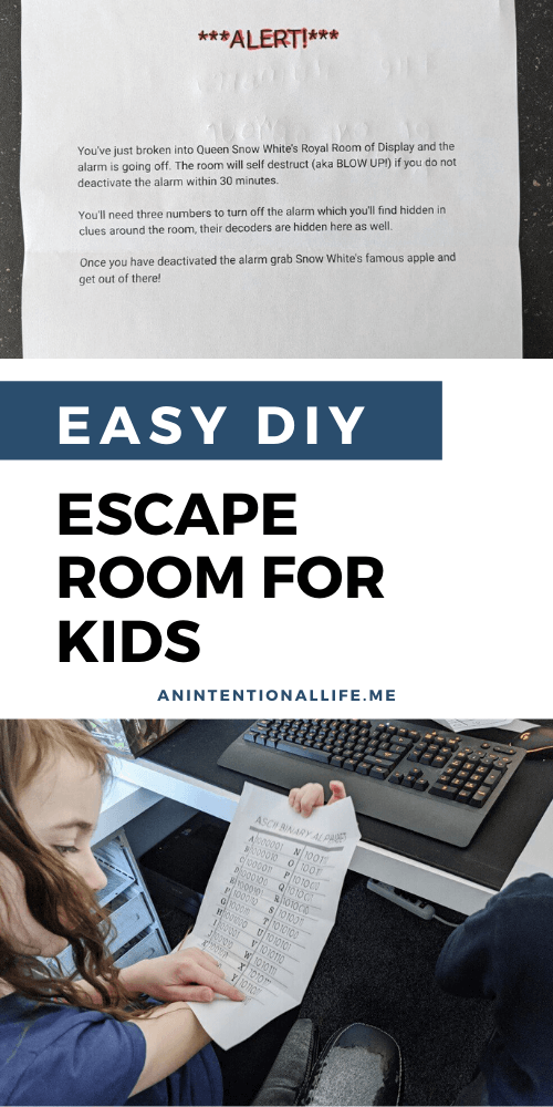 Easy DIY Escape Room for Kids