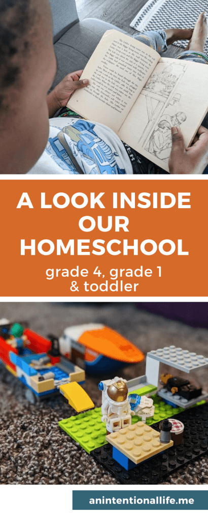 Our Homeschool Week in Review - Space Unit Resources Used - with kids in grade 4, grade 1 and a toddler