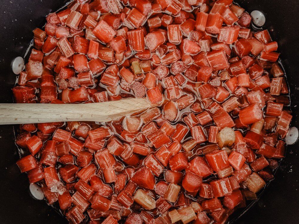 Simple and Delicious Rhubarb Syrup - great for drinks and ice cream!