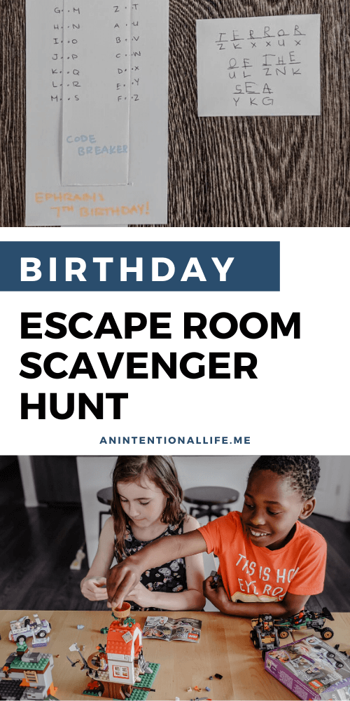 Easy DIY Birthday Escape Room Scavenger Hunt for Kids