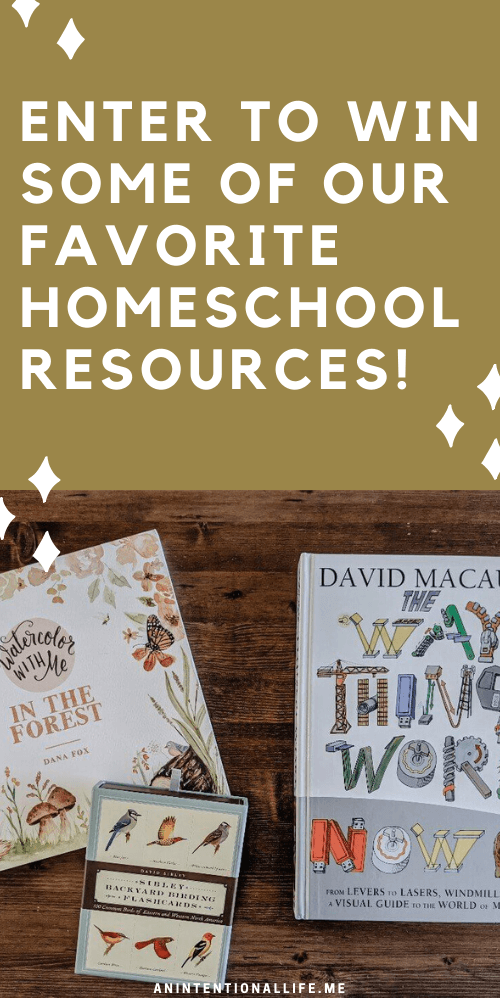 Homeschool Resource Giveaway - Win $100 worth of our Favorite Homeschool Resources