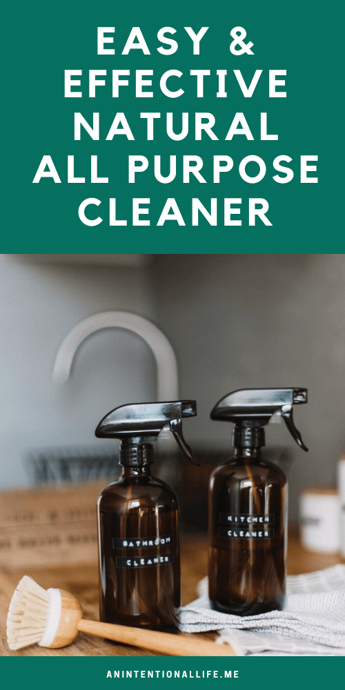 DIY Natural All Purpose Cleaner Spray - Simple to Make and Works Well!