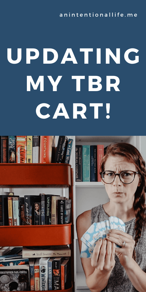 Updating My TBR Cart: adding and removing books and prompt cards for my TBR cart & TBR game cards