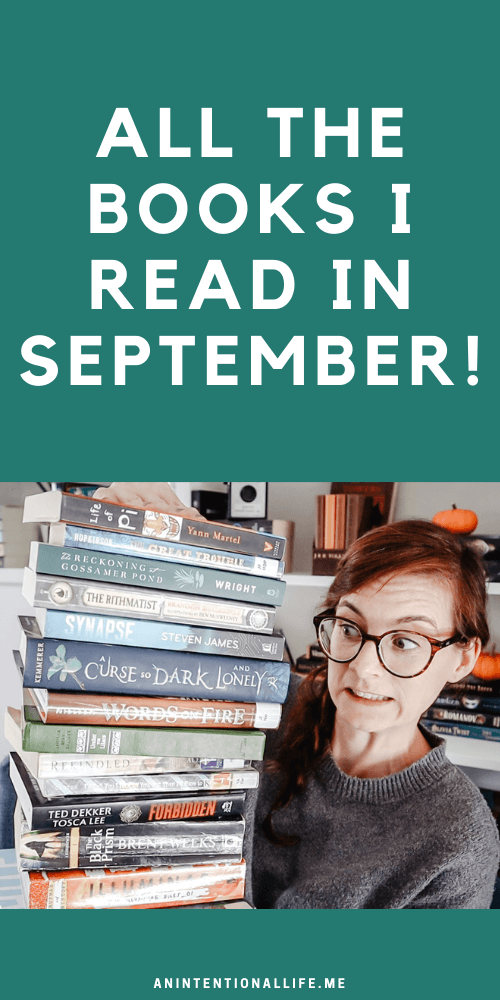 September Reading Wrap Up - all the books I read during the month of September - Christian fiction, historical fiction, suspense, fantasy, fairy tales and more!