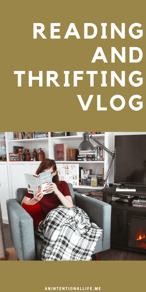 Reading and Thrifting Vlog - thrifting for good books and warm sweaters, plus a little library haul!