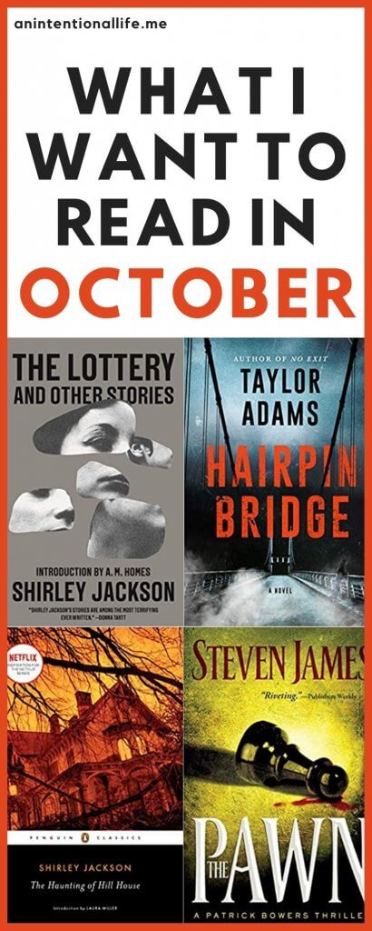 What I Plan on Reading in October - My October TBR - lots of mystery, suspense and thrillers