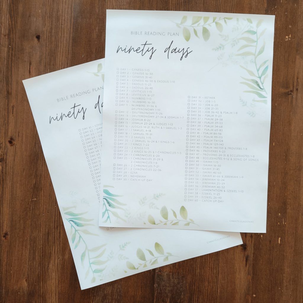 90-day-bible-reading-plan-chantel-klassen